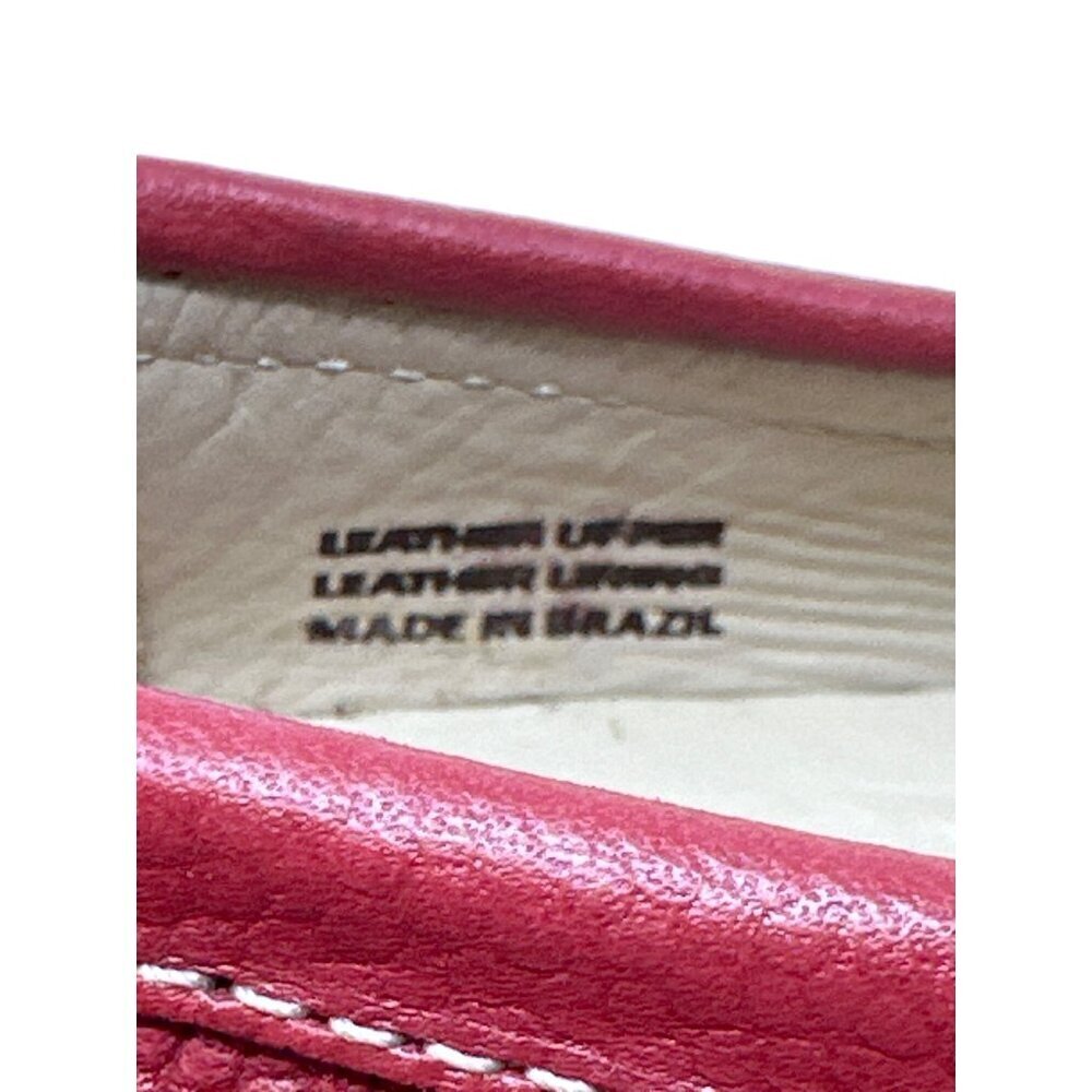 Marc Joseph New York Kids Mulberry Red Pebble Leather Loafers Size 13 - Picture 7 of 9